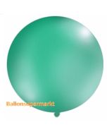 Großer Rund-Luftballon, Pastell-Grün, 100 cm
