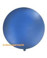 Großer Rund-Luftballon, Pastell-Marineblau, 100 cm