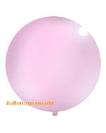 Großer Rund-Luftballon, Pastell-Hellrosa, 100 cm