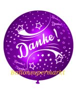 Riesen-Luftballon Danke, violett, 75 cm, Danke auf dem riesigen Ballon