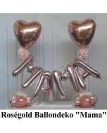 Ballondeko Mama Muttertag Roségold