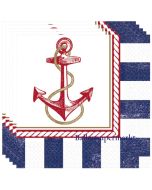 Anchors Aweigh, Mottoparty Maritim, Tischdeko-Servietten, Partydekoration