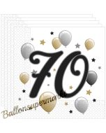 Servietten Milestone 70 zum 70. Geburtstag, 20 Stück