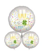 3 Helium-Luftballons Bouquet "Guten Rutsch"