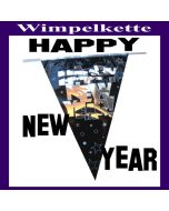 Silvester Dekoration Wimpelkette Happy New Year