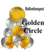 Ballon-Bouquet Golden Circle mit 11 Luftballons