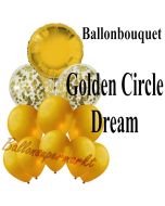 Ballon-Bouquet Golden Circle Dream mit 11 Luftballons