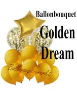 Ballon-Bouquet Golden Dream mit 11 Luftballons