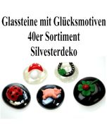 Gluecksbringer-Glassteine-mit-Gluecksmotiven-40er-Sortiment-Silvesterdeko