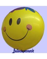 Bubble Luftballon Smiley mit Ballongas Helium