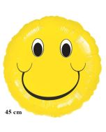 Smiley Luftballon aus Folie inklusive Helium