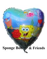 Spongebob and Friends Luftballon, Schwammkopf mit Ballongas Helium