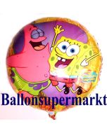 Spongebob und Patrick Luftballon aus Folie inklusive Helium