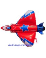 Luftballon Starfighter, Düsenjäger, Folienballon ohne Ballongas