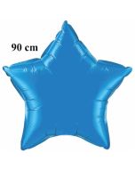 Luftballon aus Folie, Sternballon, Safir Blau, 90 cm