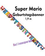 Kindergeburtstagsbanner Super Mario