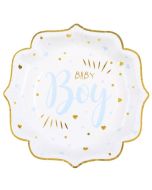 Baby Shower Boy Partyteller, blau