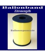 Ballonband, Luftballonbänder 1 Rolle 500 m, Zitronengelb
