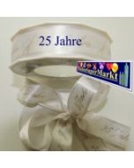 Deko-Zierband 25 Jahre, 1 Rolle