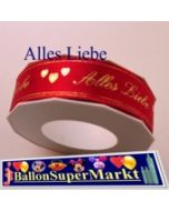 Deko-Zierband Alles Liebe, 1 Rolle