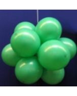 Ballonkugel mit Luftballons, Latex 30cm Ø, 15 Stück / Grün