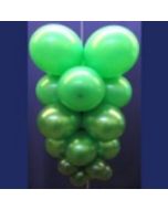 Ballontrauben mit Luftballons 10 Stück Grün