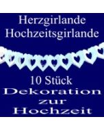 Herzrahmengirlanden 10Stck. Weiß