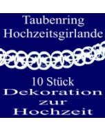 Taubenringgirlanden 10Stck. Weiß