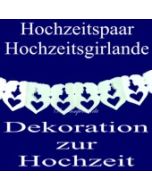 Hochzeitspaargirlande Weiß