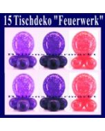 Tischdeko Luftballons Feuerwerk, 15 Stück