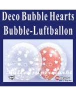 Deco Hearts, Bubble Luftballon (mit Helium)