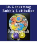 30. Geburtstag, Bubble Luftballon (mit Helium)