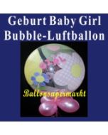 Geburt-Baby-Girl, Bubble Luftballon (mit Helium)