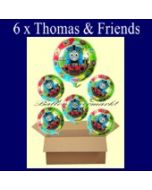 Thomas and Friends Luftballons mit Helium, Kindergeburtstag Geschenke, 6 Stück