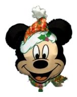 Mickey Christmas (heliumgefüllt)