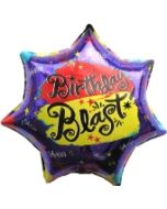 Happy Birthday Blast, Luftballon aus Folie (ohne Helium)