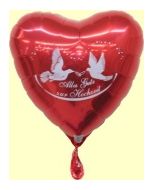 Luftballon-Herz &quot;Alles Gute zur Hochzeit&quot;  (ungefüllt)