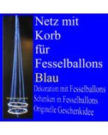 Fesselballon-Netz mit Korb, Blau