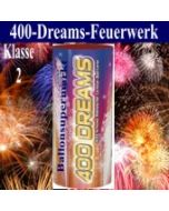 Feuerwerk, 400 Dreams, 400 Schuss, in rasanter Reihenfolge