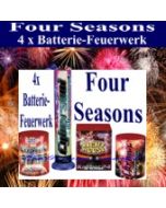 Feuerwerk, Batterie-Feuerwerks-Sortiment Four Seasons, 4 Feuerwerksbatterien