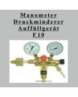 Druckminderer, Auffüllventil und Manometer