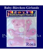 Baby-Bärchen-Girlande-Rosa