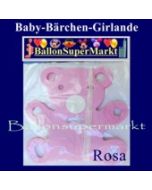 Baby-Bärchen-Girlande-Rosa