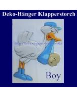 Klapperstorch-Deko-Geburt, Boy-Junge