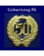 Geburtstag 50 Jahre, Zahlendeko