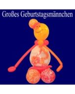 Große Geburtstagsfigur aus Luftballons