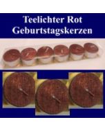 Teelichter-Geburtstagskerzen-Rot