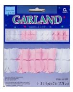 Paper Garland White/Pink