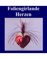 Foliengirlande mit Herzen