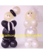 Hochzeitsdekoration-Hochzeitspaar aus Luftballons 03